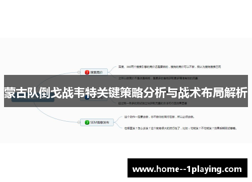 蒙古队倒戈战韦特关键策略分析与战术布局解析 蒙古队倒戈战韦特关键策略分析与战术布局解析